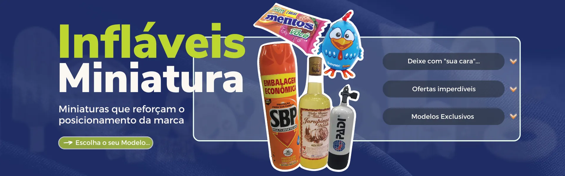 Infláveis Miniatura
